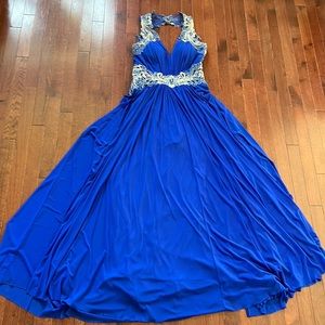 Formal blue gown size 10